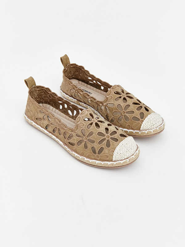 LCW STEPS Women's Ballet Flats with Woven Sole