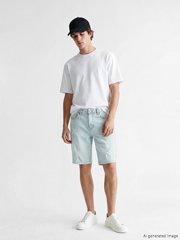 LCW Jeans Skinny Fit Men's Jean Shorts