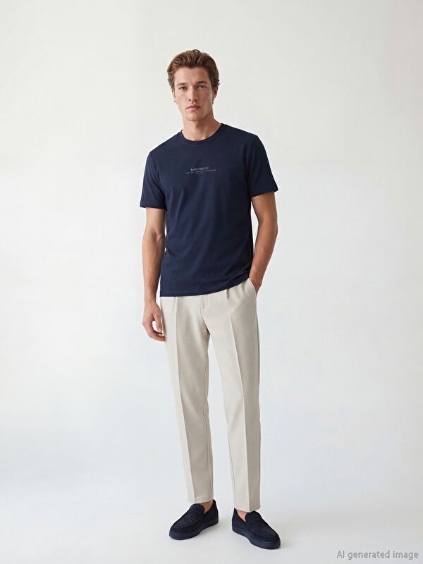 SOUTHBLUE Crew Neck Printed Jersey Men's T-Shirt
