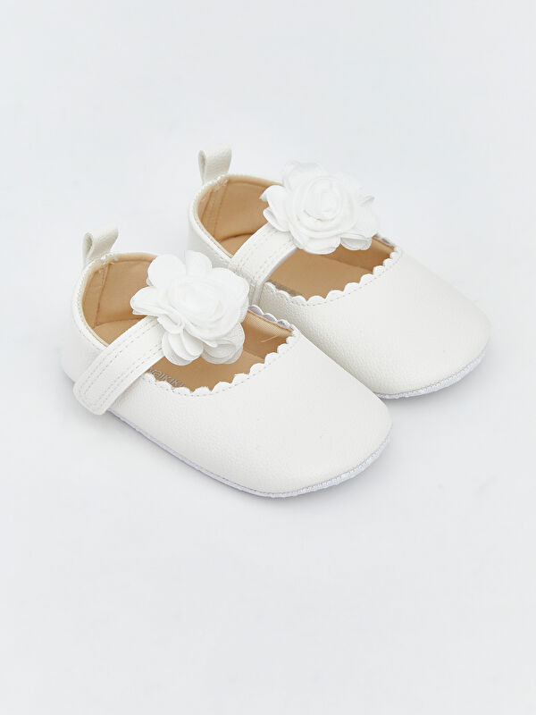 LCW STEPS Faux Leather Baby Girls' Ballet Flats