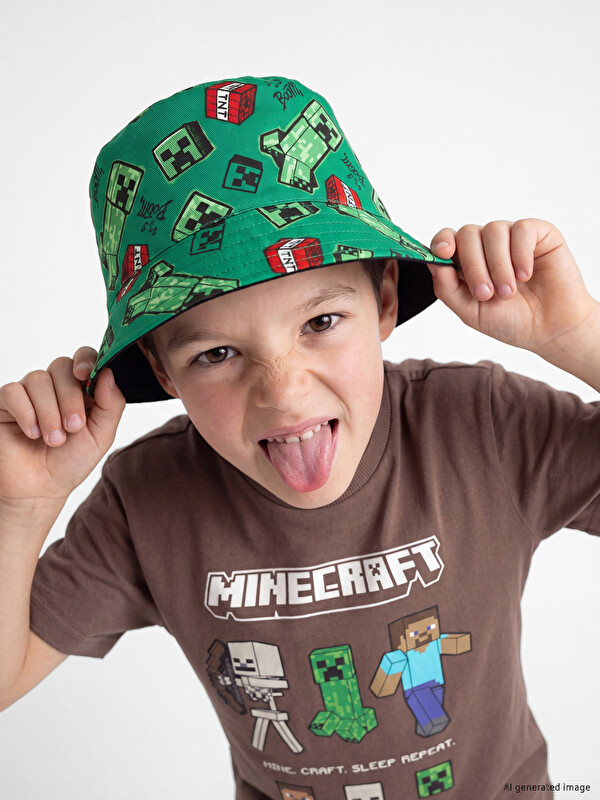 LCW ACCESSORIES Kapelë kovë Minecraft e stampuar për Djem