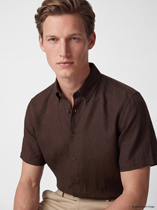 SOUTHBLUE Regular Fit Dobby Men's Shirt