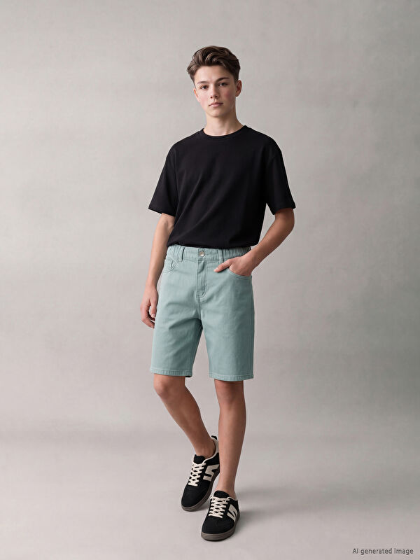 LCW Kids Regular Fit Erkek Çocuk Jean Şort