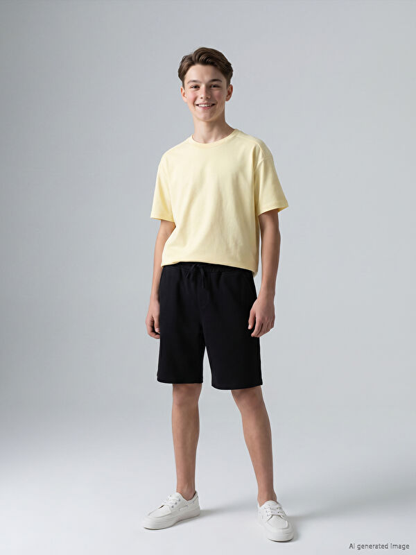 LCW Kids Bağcıklı Regular Fit Erkek Çocuk Şort