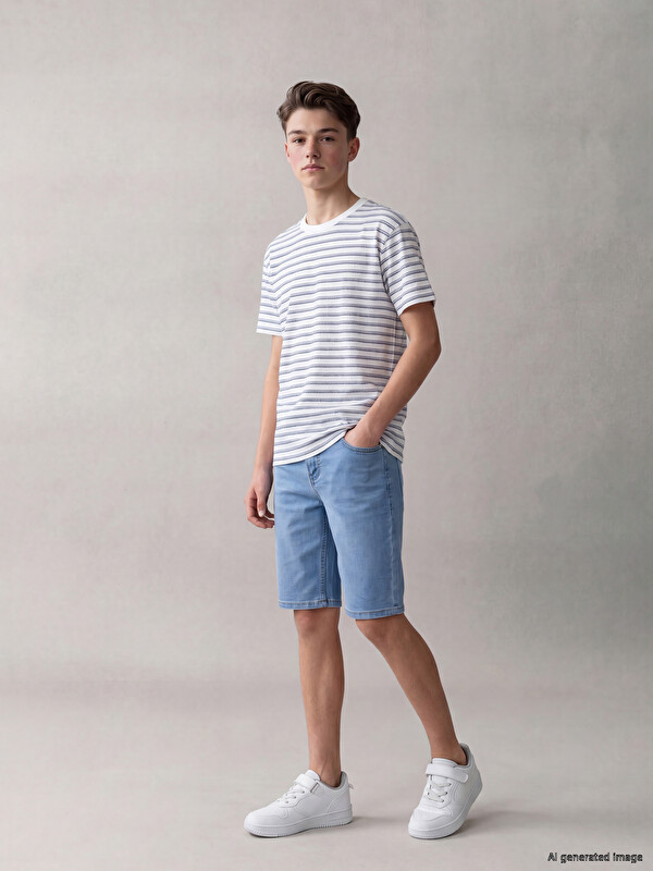 LCW Kids Erkek Çocuk Jean Şort