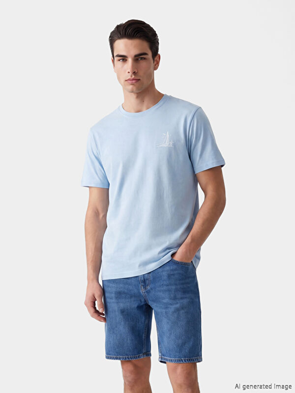 LCWAIKIKI Classic Crew Neck Printed Men's T-Shirt
