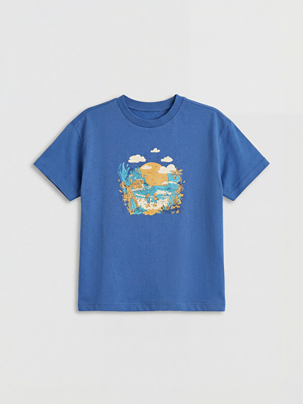 LCW Kids Baskılı Erkek Çocuk Tişört