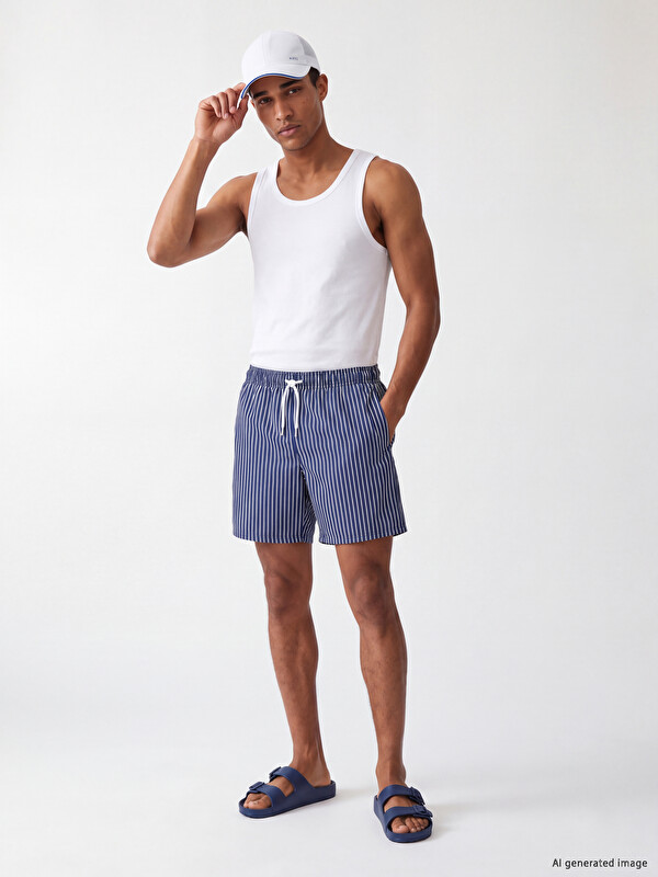 LCW SWIMWEAR Short Patterned Men's Swimming Shorts