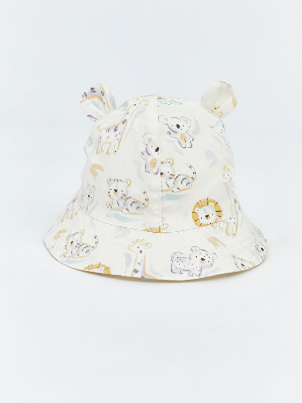 LCW baby Kulak Detaylı Erkek Bebek Bucket Şapka 