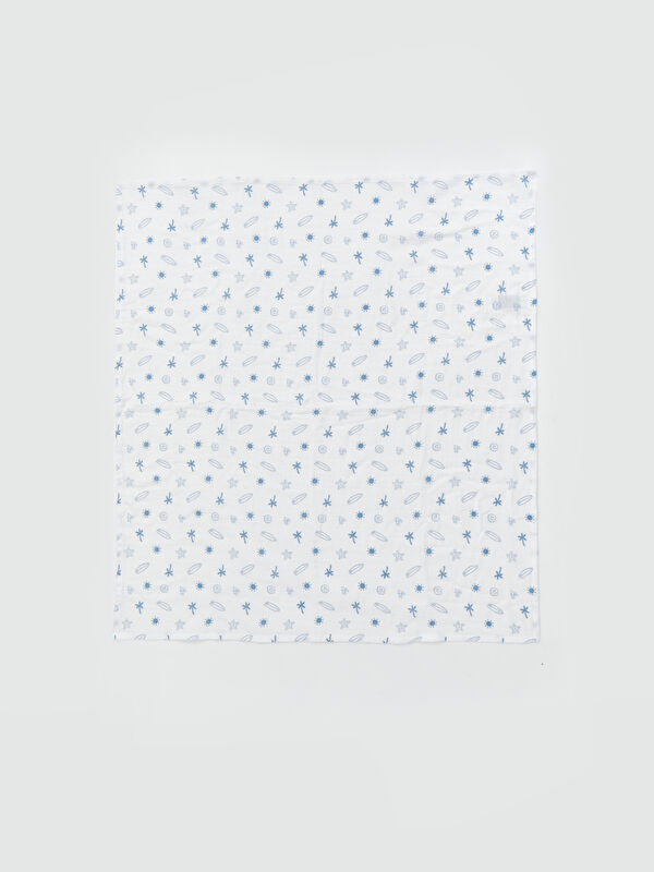 LCW baby Baskılı Kız Bebek Müslin Bez 90x100 cm