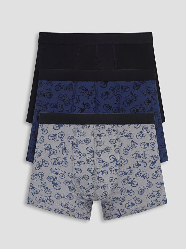 LC WAIKIKI Pamuklu Esnek Erkek Boxer 3'lü