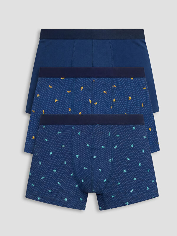 LC WAIKIKI Pamuklu Esnek Erkek Boxer 3'lü