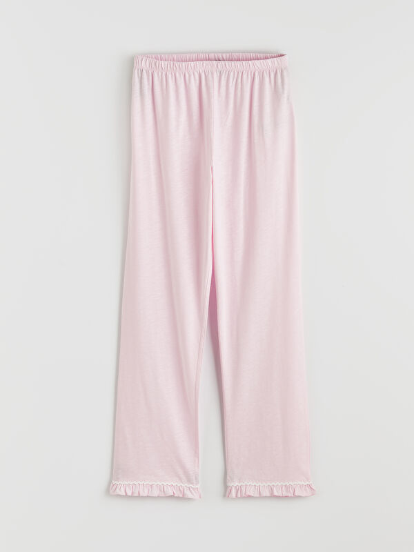 LCW Young Beli Lastikli Fırfırlı Kadın Pijama Altı
