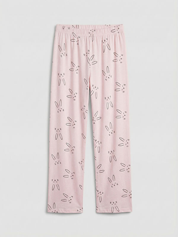 LCW Young Beli Lastikli Kadın Desenli Pijama Altı