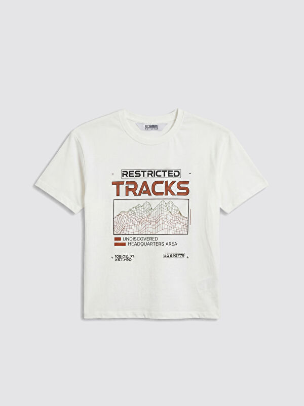 LCW Kids Crew Neck Printed Boys' T-Shirt