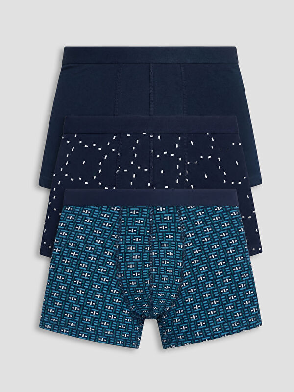 LC WAIKIKI Pamuklu Esnek Erkek Boxer 3'lü