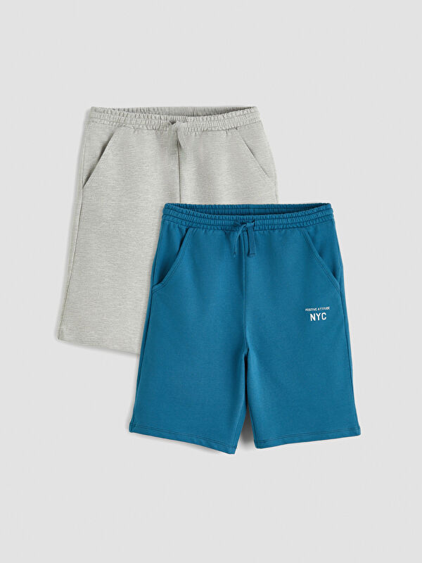 LCW Kids Elastic Waist Boys' Shorts 2 Pack