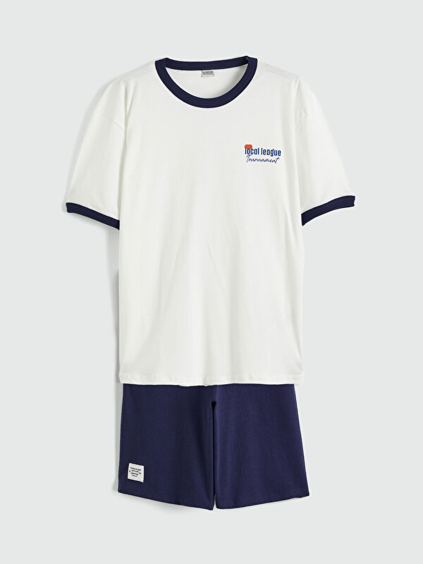 LCW Kids Crew Neck Printed Boys' T-shirt and Shorts