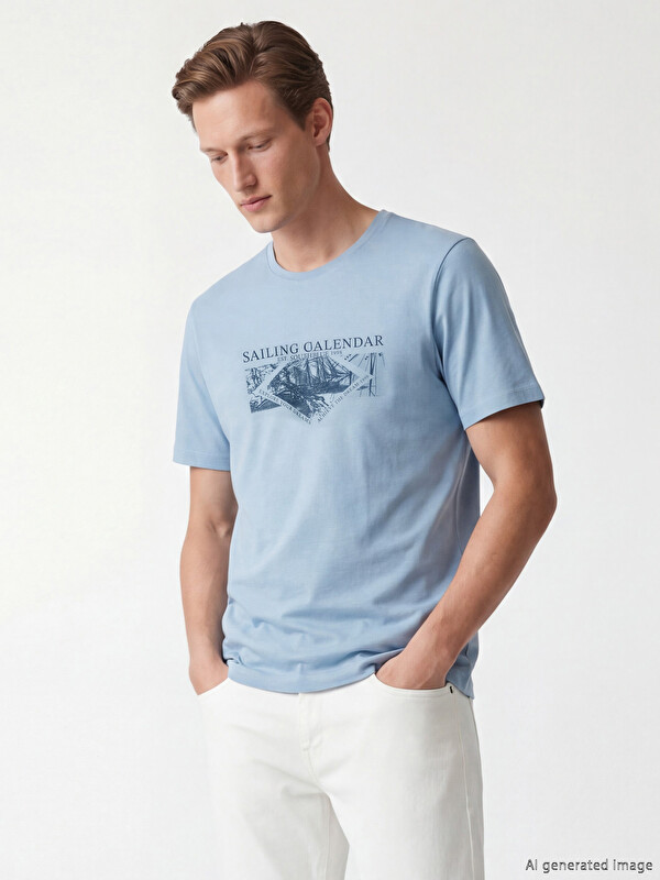SOUTHBLUE Mann Blau T-shirt