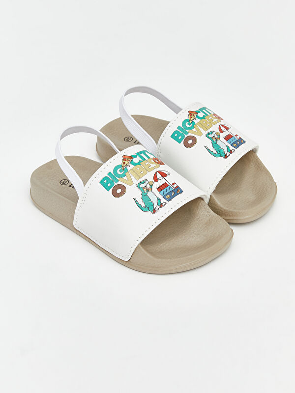 LCW STEPS Elasticated Back Printed Boys' Sliders