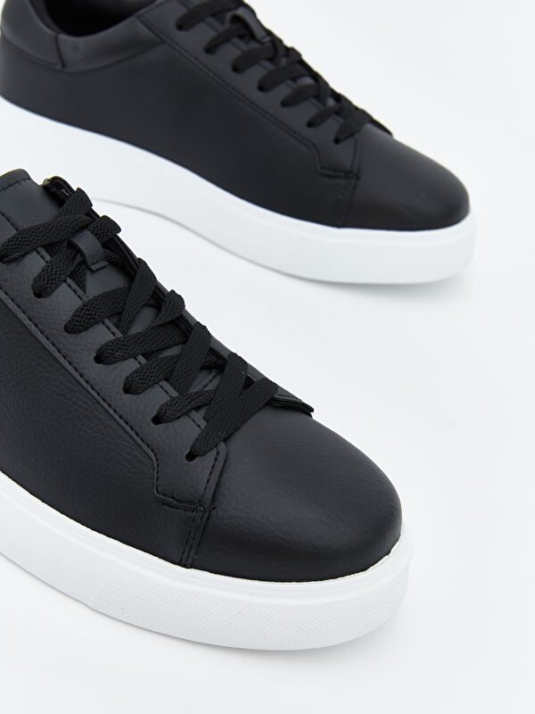 Deri Görünümlü Erkek Spor Ayakkabı - Görsel 4