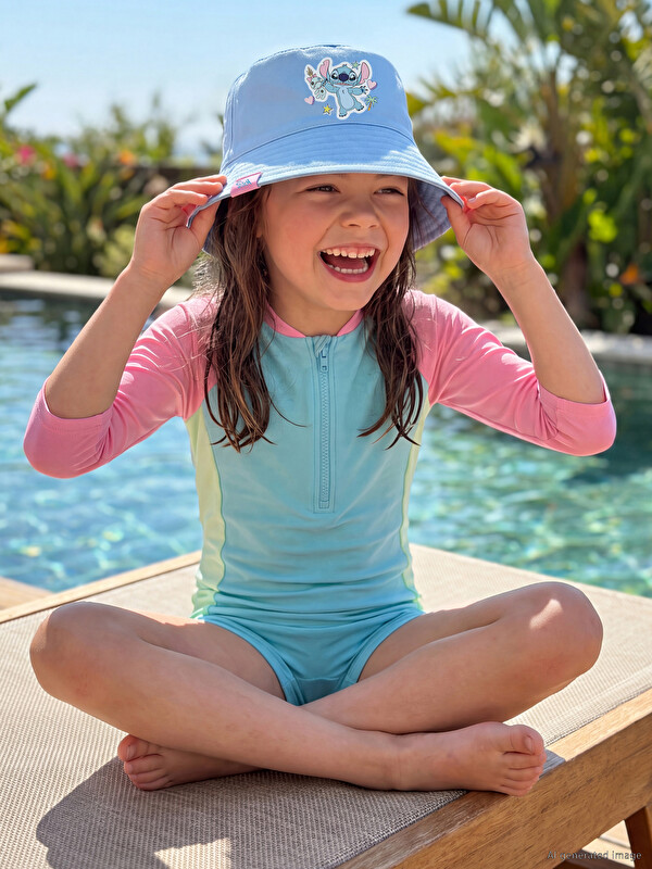 LCW ACCESSORIES Stitch Printed Girl Fedora Hat