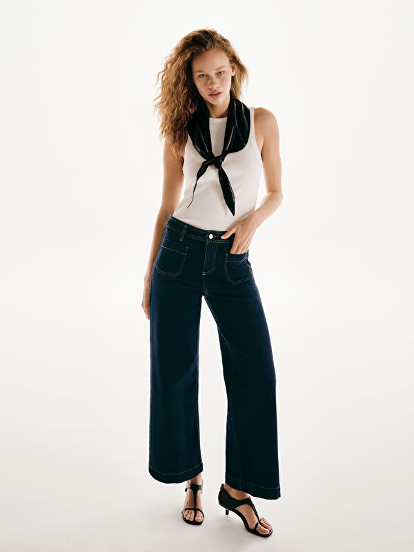 LCW STUDIO Wideleg Kadın Jean Pantolon