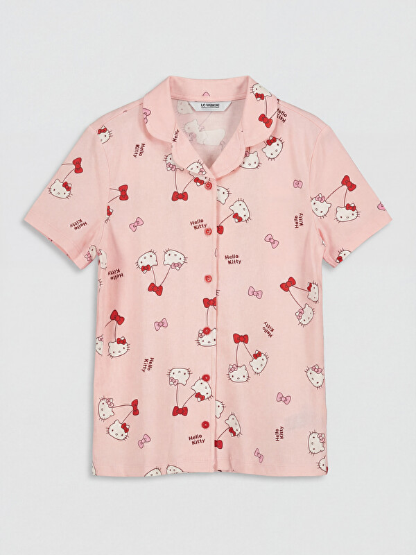 LCW Kids Set de pijamale scurte Hello Kitty imprimat pentru fete