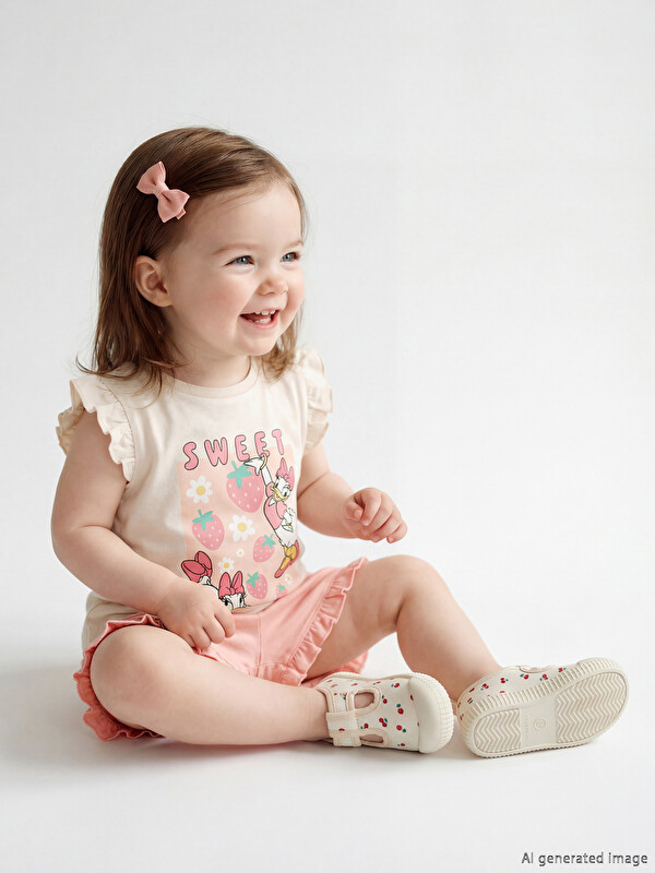 LCW baby T-shirt et short imprimés Daisy Duck pour bébés filles