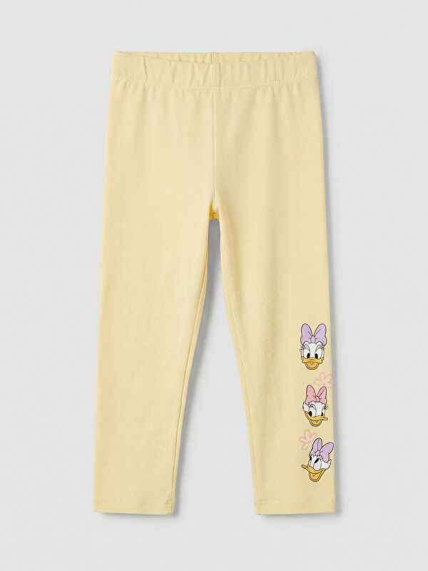 LCW Kids Kız Çocuk Daisy Duck Baskılı Tayt