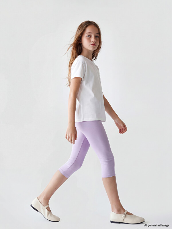 LCW Kids Elastic Waist Girls' Leggings