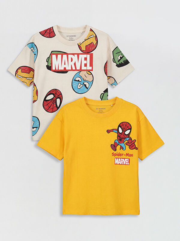 LCW Kids Lot de 2 T-shirts garçon imprimés Avengers