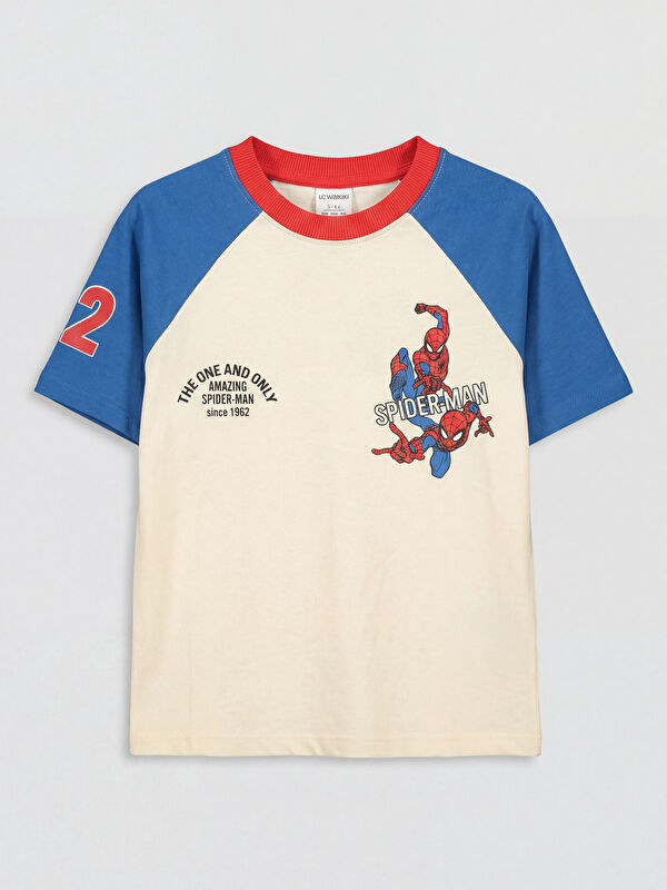LCW Kids T-shirt à col rond imprimé Spider-Man pour garçon