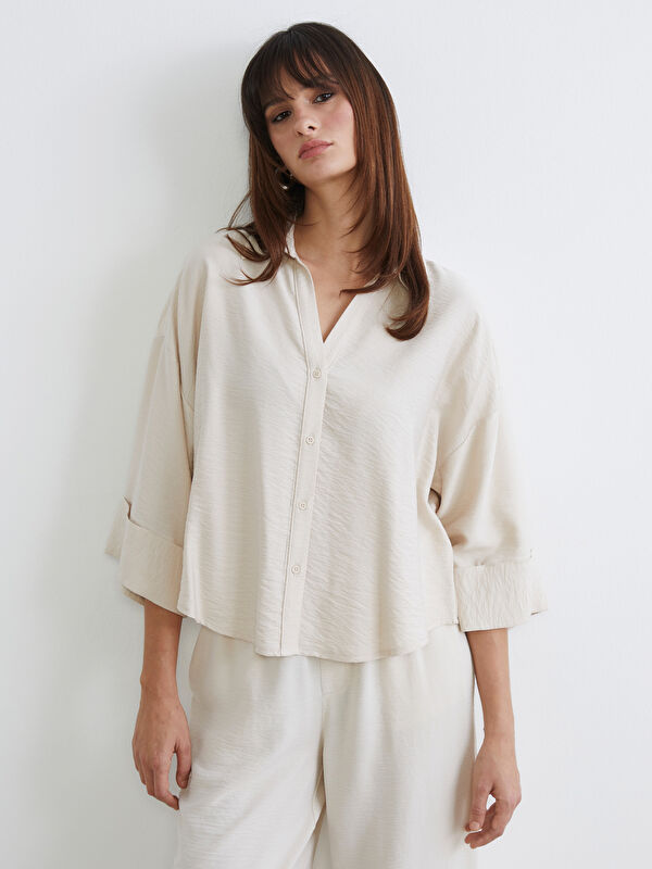 LCW Vision Women's Textured Shirt