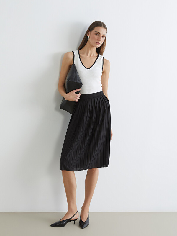 LC WAIKIKI Elasticated Waist Pleated Skirt