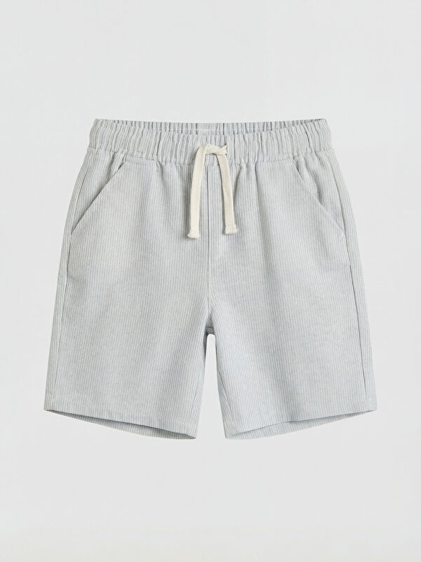 LCW Kids Poplin Fabric Elastic Waist Boys' Shorts