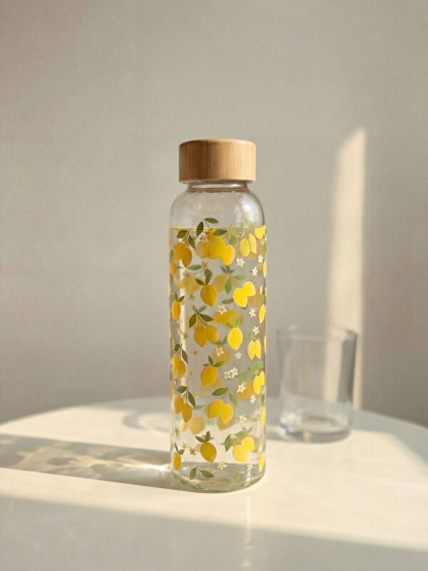 LCW HOME Limon Baskılı Cam Su Şişesi 500 ml