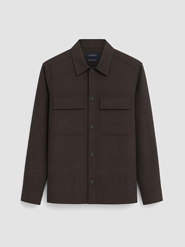 SOUTHBLUE Man Brown Overshirt
