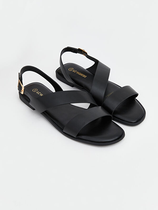 LCW STEPS Damen-Sandalen mit Kreuzriemen