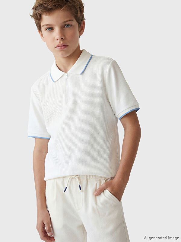 LCW Kids Polo Yaka Erkek Çocuk Pike Tişört
