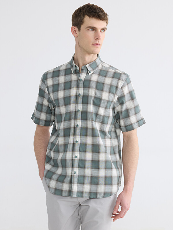 LCWAIKIKI Classic Regular Fit Ekose Erkek Gömlek