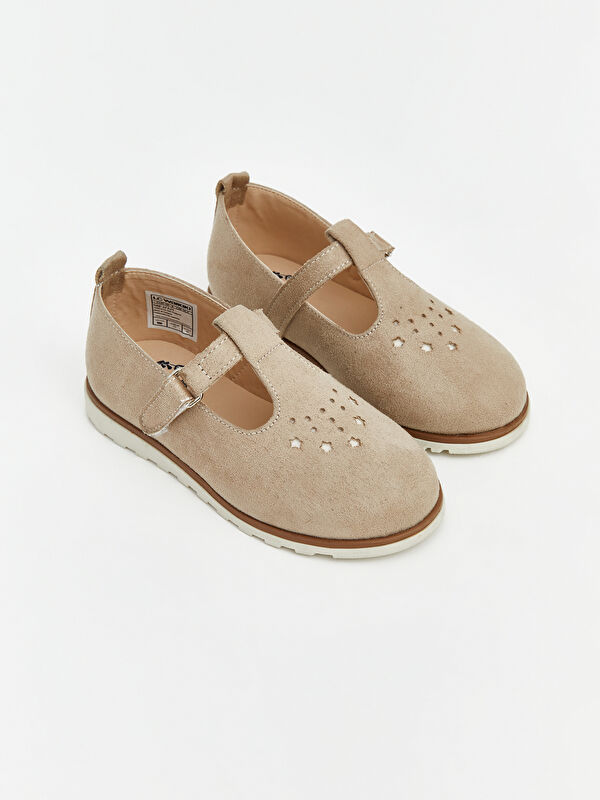 Lcw Steps Bej Lcw Steps Deri Görünümlü Kız Bebek Babet