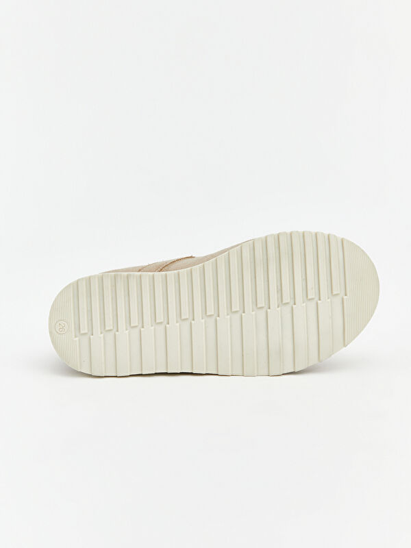Lcw Steps Bej Lcw Steps Deri Görünümlü Kız Bebek Babet