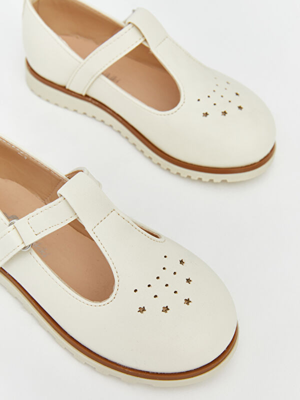 Lcw Steps Bej Lcw Steps Deri Görünümlü Kız Bebek Babet
