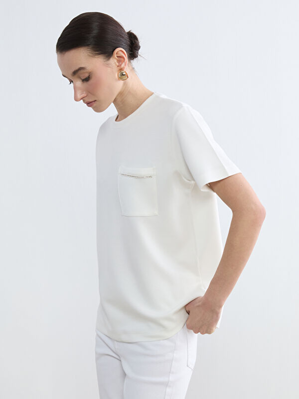LCW Modest Woman WHITE T-Shirt