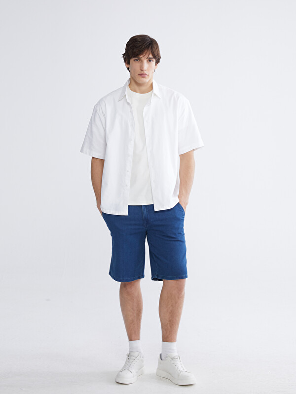 LCW Jeans Man Indigo Denim Shorts
