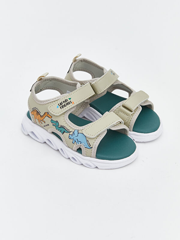 LCW STEPS Dinosaur-Print Baby Boy Sandals