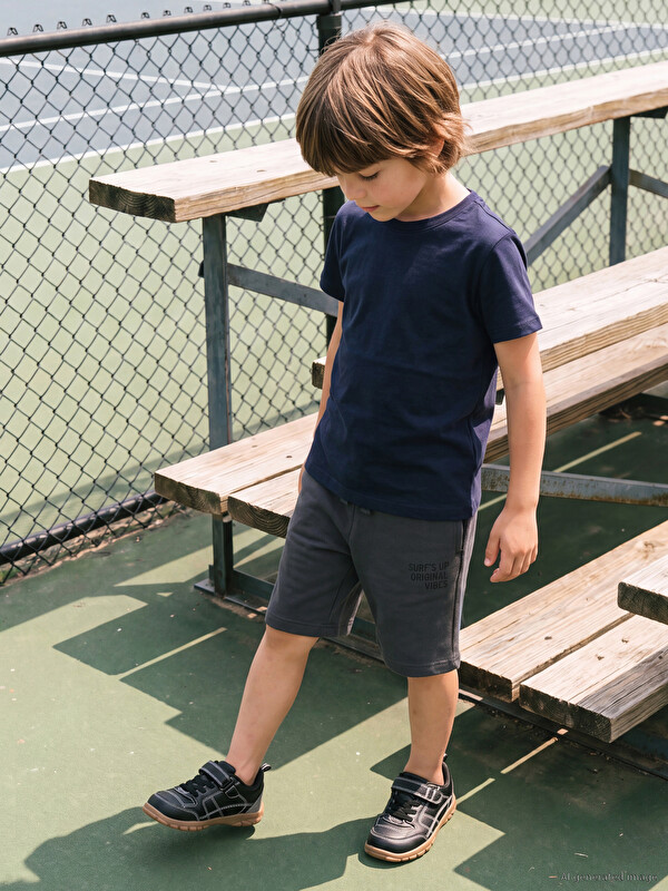 LCW Kids Baskılı Erkek Çocuk Şort