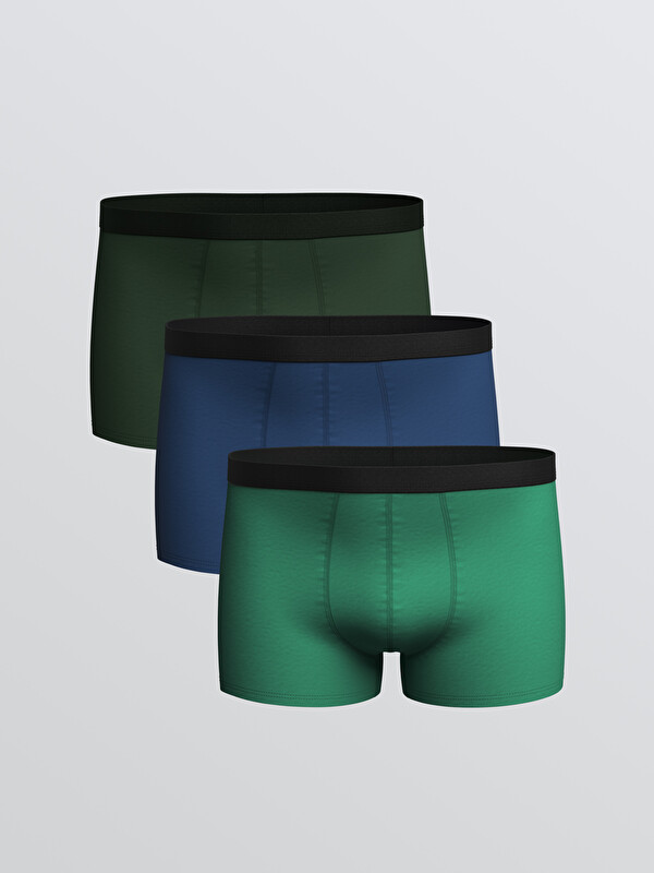 LC WAIKIKI Standard Fit Cotton Stretch Men's Boxer 3-Pack