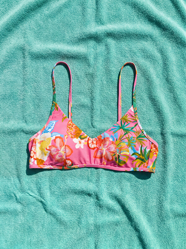 LCW DREAM Çıkarılabilir Pedli Çiçekli Kadın Bikini Üstü